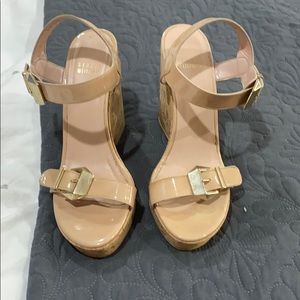 Stuart Weitzman platform sandals.